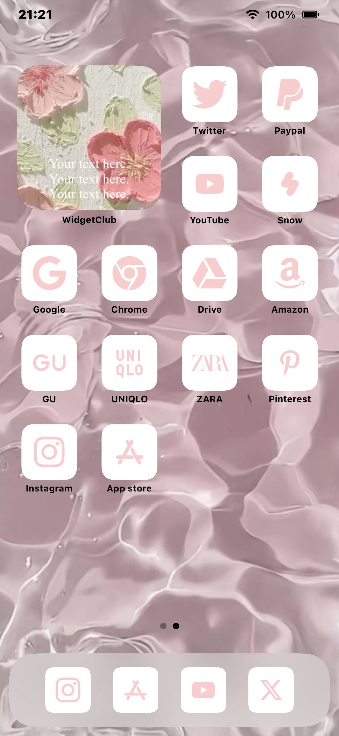 ピンク？Home Screen ideas[EufdFliAIPFD6iIQ8L25]