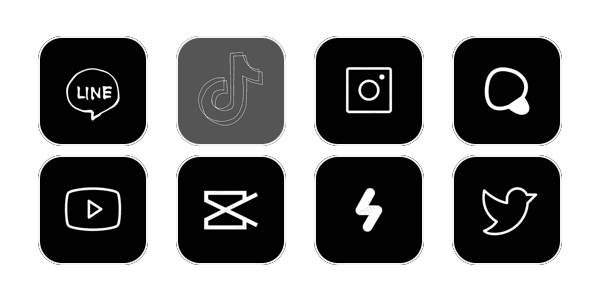 黒 App Icon Pack[cp8ukDIJAOVHnxjgaAhW]