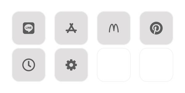 灰色 App Icon Pack[o12lJhiGh5s6j9X4dHi8]