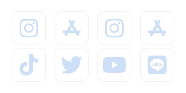 水色のアイコン App Icon Pack[X9jAC2UJOyr2RDwcljkE]