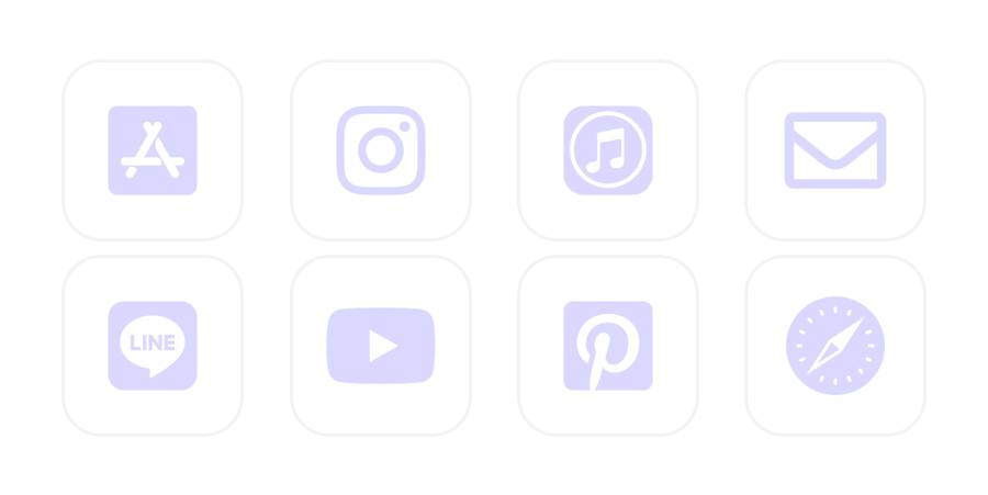 Violet clair Pack d'icônes d'application[WImhfRB3ZAeVKtz1Z03w]
