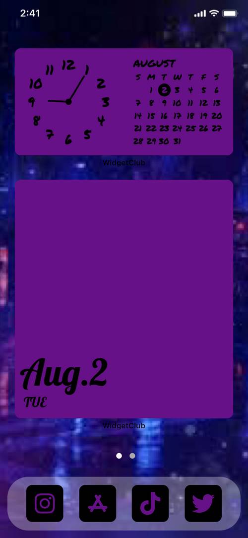 Неоновый фиолетовый Идеи домашнего экрана[8uH7OdFsOJuoeF3vosJu]