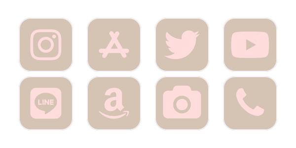 pinkbrownApp Icon Pack[dz3bleobnWtcF71Sj4wE]