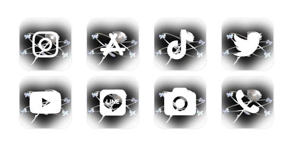 🤍🖤 App Icon Pack[uCWQc2UBHAzlYQlPv8ez]