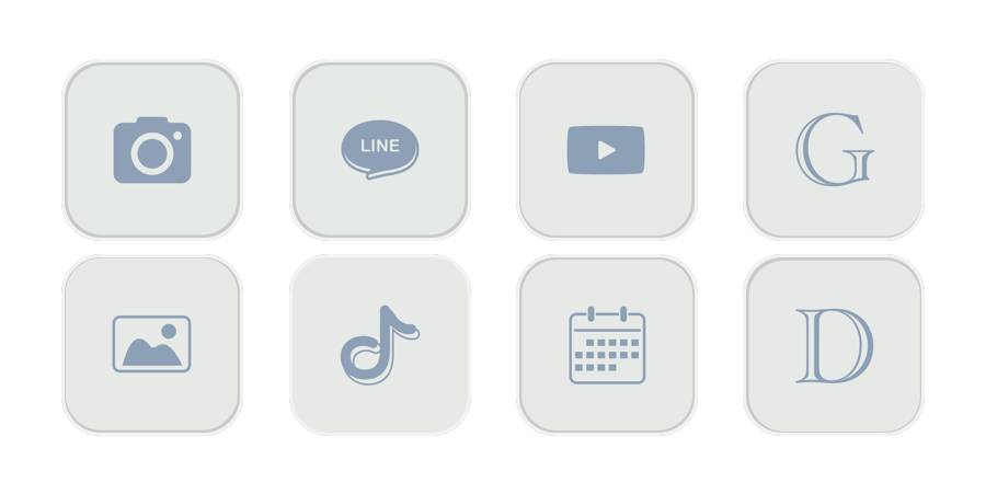 シンプル Paquete de iconos de aplicaciones[yu5zQtxwfKQUplESQHfJ]
