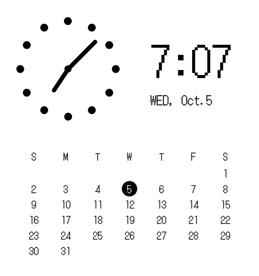 カレンダー Clock Widget ideas[sgf10b7YgJgL4PDhrxpF]
