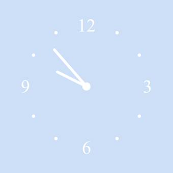 青 Clock Widget ideas[n6oy804hP572MI5yKbQ2]