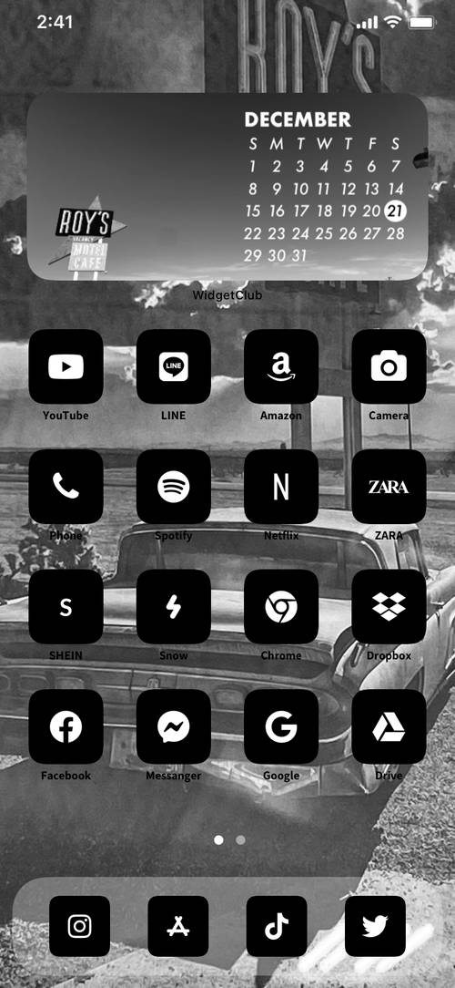 モノクロワールド Home Screen ideas[HKNMCDSxURMhkEWrkfT3]