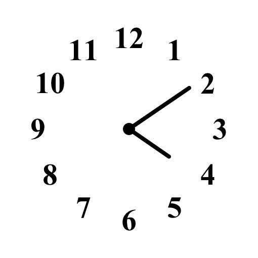 白黒 Clock Widget ideas[uxxADgHamICWLq8cPvVW]
