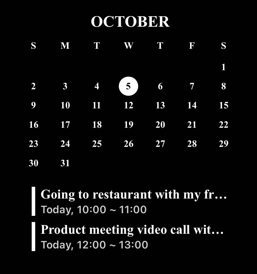 Kalendar Ideje za widgete[NjkxH33AqM7d1Rlt14RS]