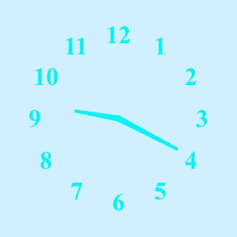 水色 Reloj Ideas de widgets[j4FsDXXm20jrljMs05lu]
