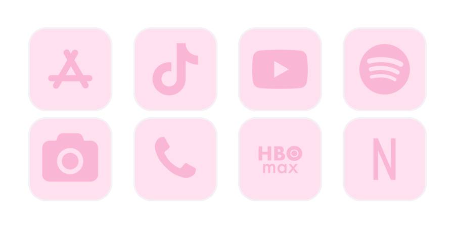 Pastel Pink App Iconsアプリアイコン[6mabUJPv60Wgz60BPZZj]