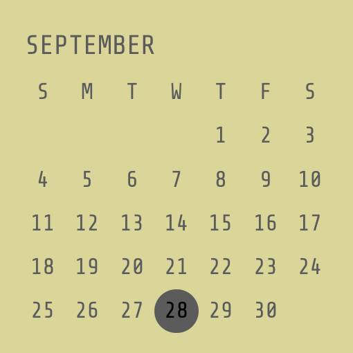 カレンダー Calendario Ideas de widgets[sW6W0DBFM64aYKjt0Zac]