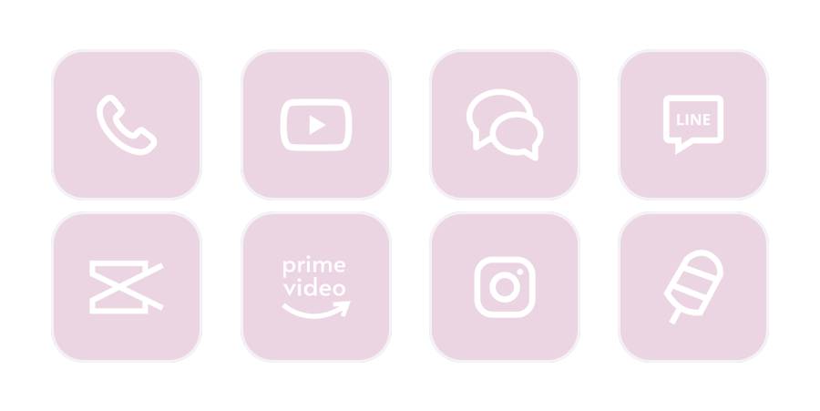 Rózsaszín App Icon Pack[XFFrRsPGTh0xx3GkcmlH]