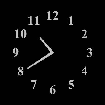 黒 Relógio Ideias de widgets[V4nDWd0YLrFoMP1xy8zW]