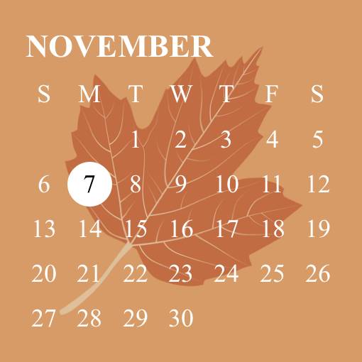 fall calendar 日曆 小部件的想法[r3yhEYp43fskBCTMy3B4]