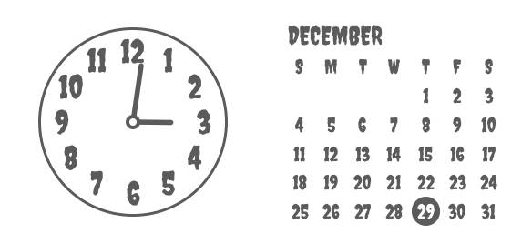 時計＆カレンダー Klok Widget-ideeën[HP0hMOXw7DZfLHVaFwtc]