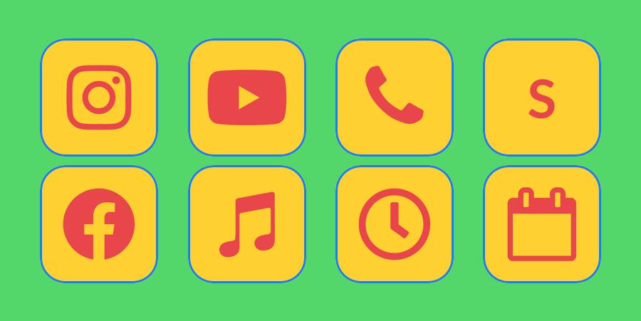 カラフルApp Icon Pack[67mgYyKGrC6G0FYo5pgo]