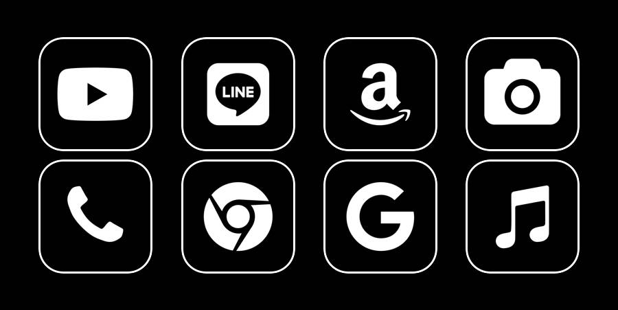Black App Icon Pack[bmP1gm0uQ8ttiF2DMMgC]