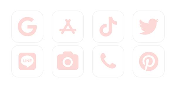 パステルピンク App Icon Pack[pYLsBD09PrNnrRgGEVda]