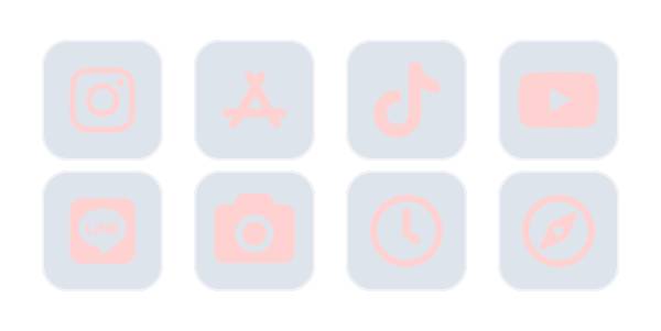 Light blue Пакет с икони на приложения[vX558eWqU3dWbi9HEpom]