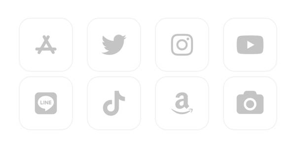 灰色 App Icon Pack[ogeUPrs0TAjDLD6EeYZR]