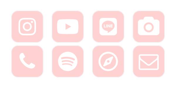 ピンクApp Icon Pack[x8CWFRMcMyZH5cY8nBog]