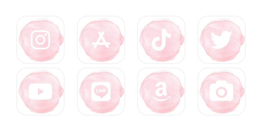 淡いピンク App-pictogrampakket[gGtREpeian79ksQBKOec]