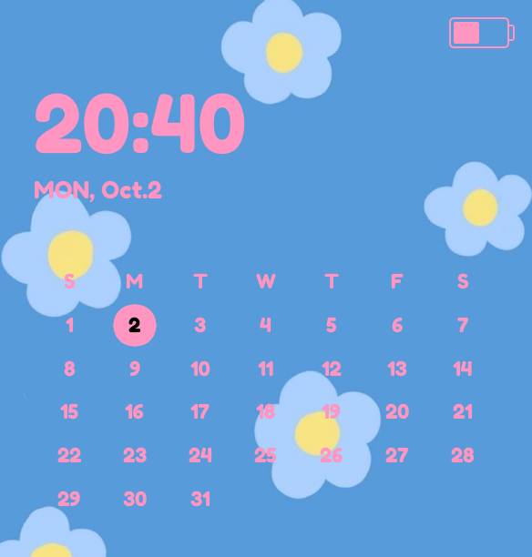 カレンダー Calendario Ideas de widgets[UaTWEzPDT5EDYsTEkLWe]