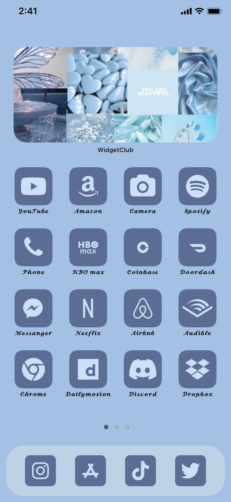 Blue Pack {icon,widget,wallpaper}Nápady na domovskú obrazovku[J3wMGbp4ildSDf8D4cjk]