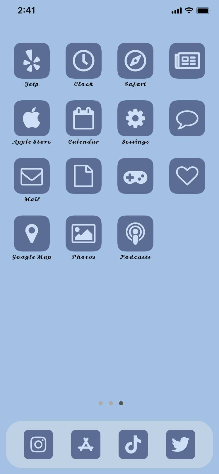 Blue Pack {icon,widget,wallpaper}Ide Layar Utama[J3wMGbp4ildSDf8D4cjk]