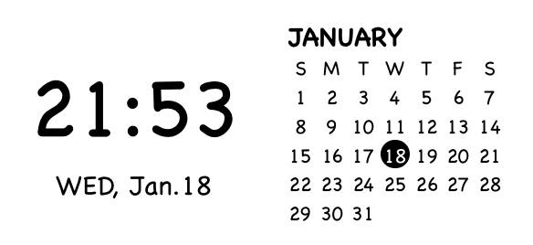 カレンダー Calendar Idei de widgeturi[ZUpZAkcFfvkFGJ9OwdJ6]