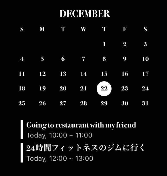 カレンダー Calendar Widget ideas[ndBWwWNdkS7SoQDoJJ60]