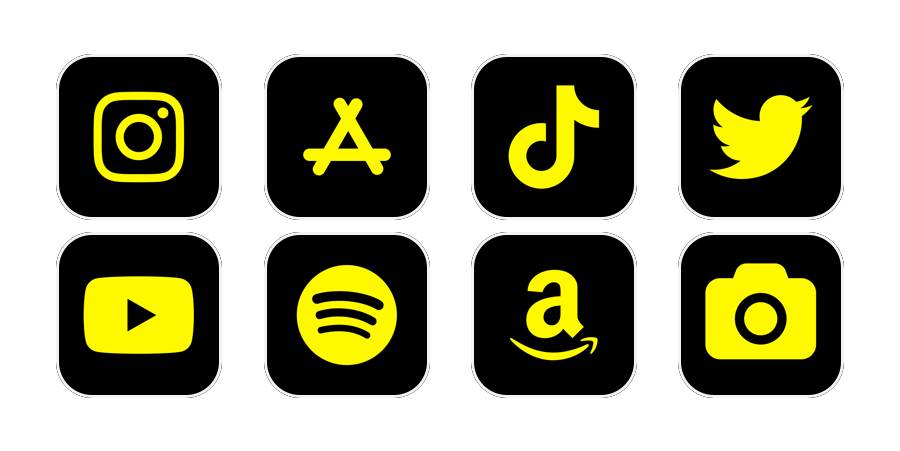 Black And Yellow Paquete de iconos de aplicaciones[FvS4IOkZ7ujPHbLXPPiX]