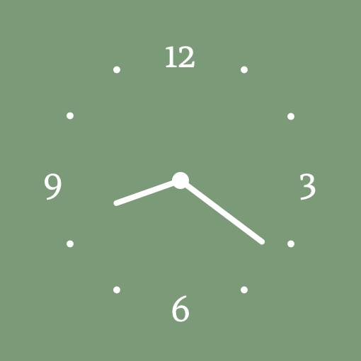 モスグリーン⏰ Clock Widget ideas[SVbk5Q0Nj1l1208vgWW3]