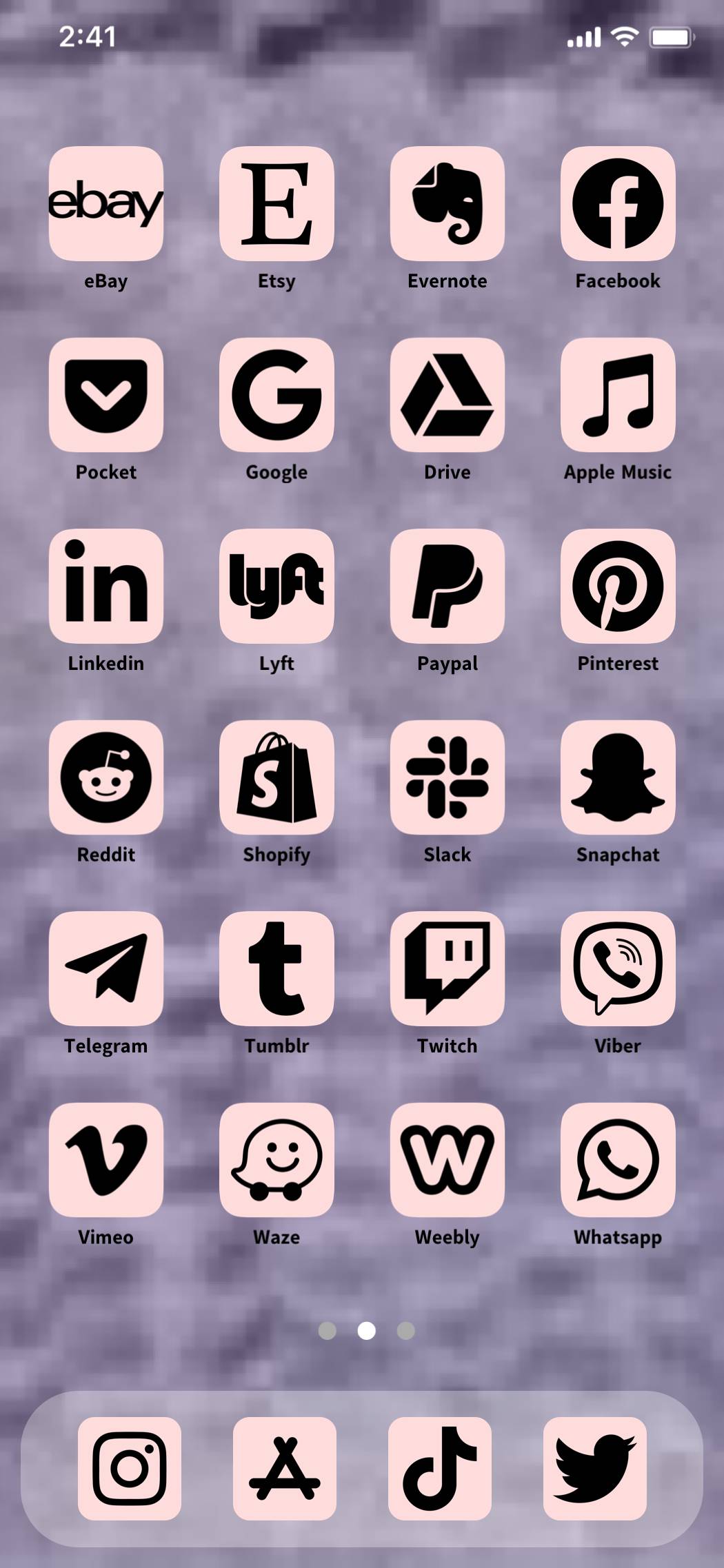 Purple Pink astethic themeأفكار الشاشة الرئيسية[asuJPzQBAP8ay3BlmRNw]