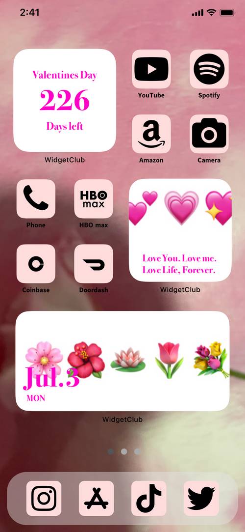 pink Love Theme! Home Screen ideas[1jmXzvdi0NEiu6GZtGUc]