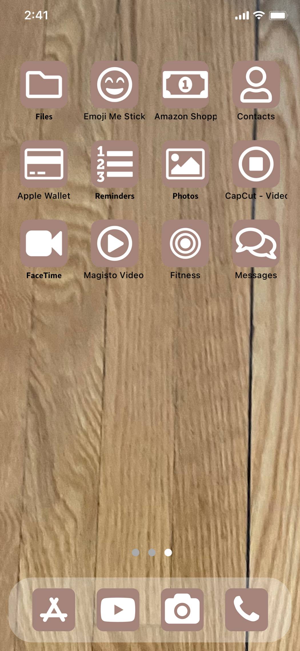 Brown Cozy Phone themeIdee per la schermata iniziale[5uv2iDsaUycNtnsMsE6E]