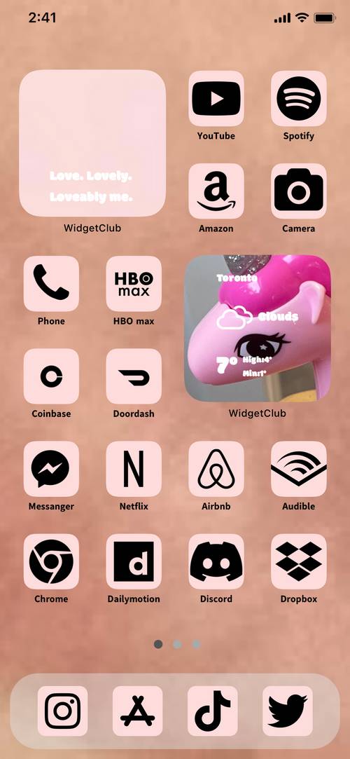 Pink Unicorn Homescreen أفكار الشاشة الرئيسية[PVfaKEFyC0DhqiEcKhvr]