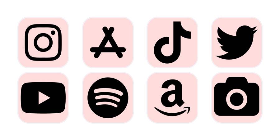 Pink Bold App icons App Icon Pack[YfE0ZQnVBtzObIDfuBnA]