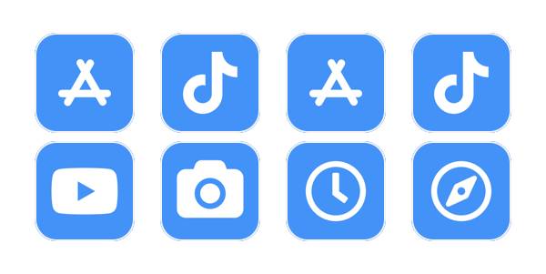 青色 App Icon Pack[TZiCLVt4gyRFQ5flF4iJ]