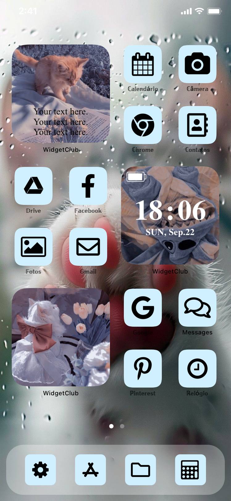 Gato🐈‍⬛Ideas para la pantalla de inicio[v0YHyc23NA4V2g4WLEKL]