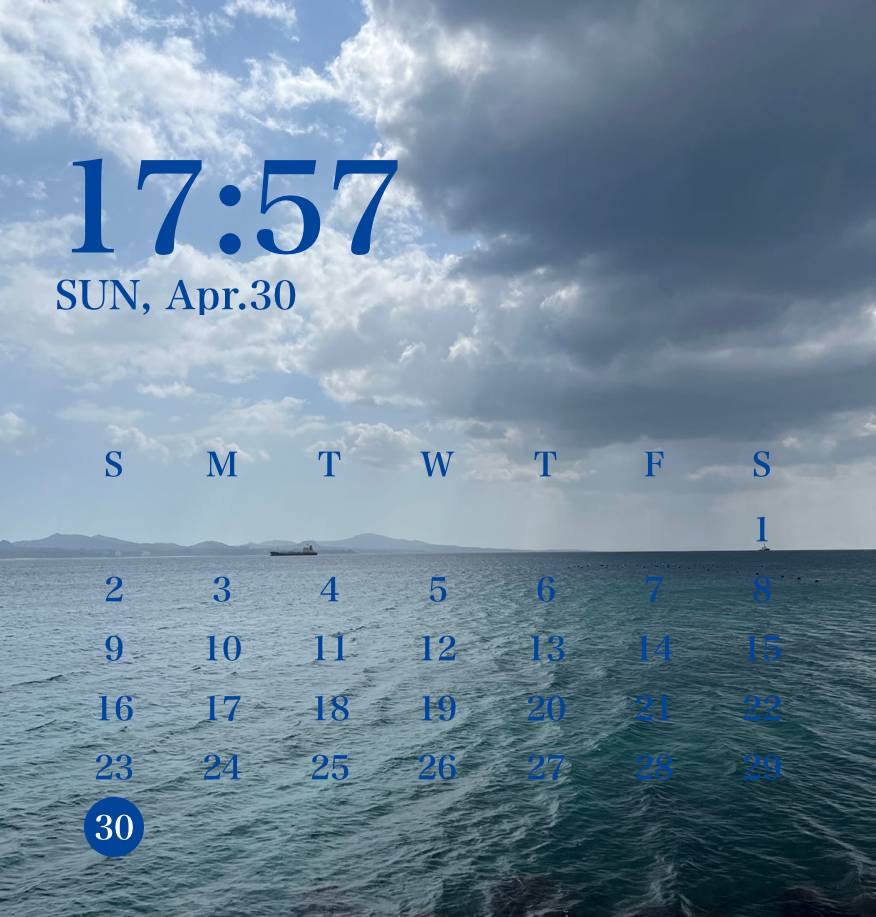 Ocean Calendar Idei de widgeturi[templates_IsrqYQ9U1OfpVgNFML51_2D746037-3F10-410E-9DC3-ABF2D7686933]