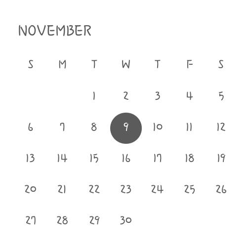 Calendario Ideas de widgets[O4k8XGKMtJqeWC4v8vrw]