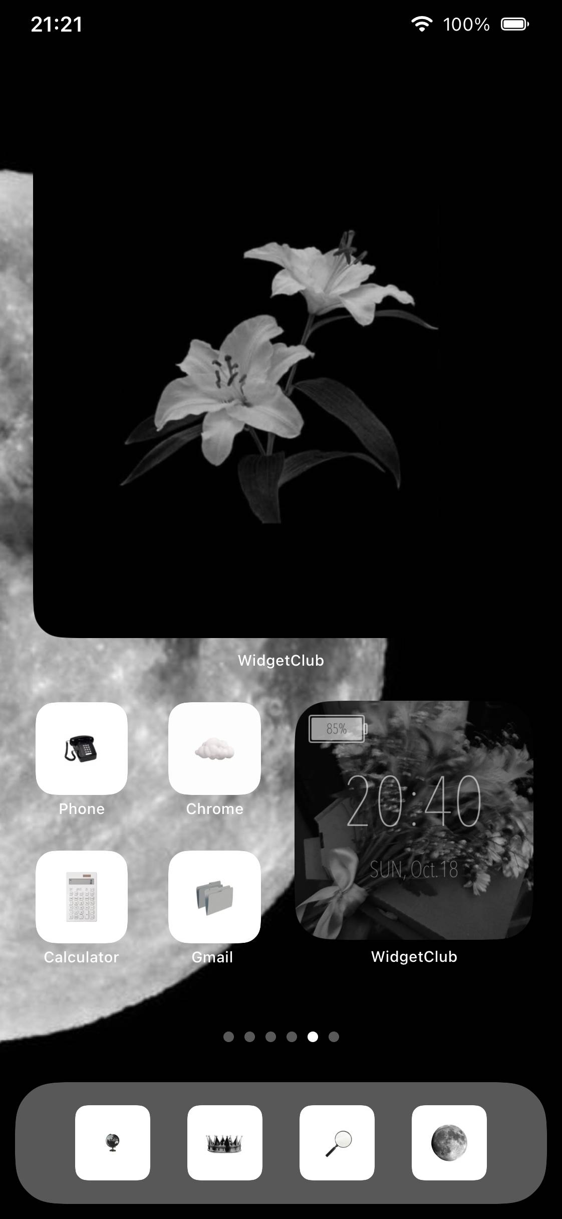 黒白Home Screen ideas[20YmMyeXh65NDU0v6Co7]