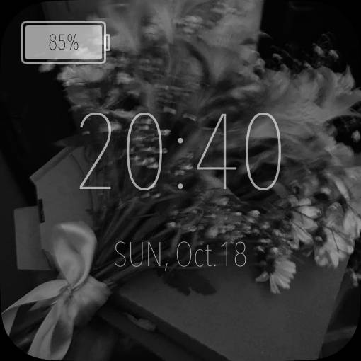 Black Time Widget ideas[20YmMyeXh65NDU0v6Co7]