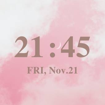 Pink Time Widget ideas[G12KFgxW3VaVtERklg4O]