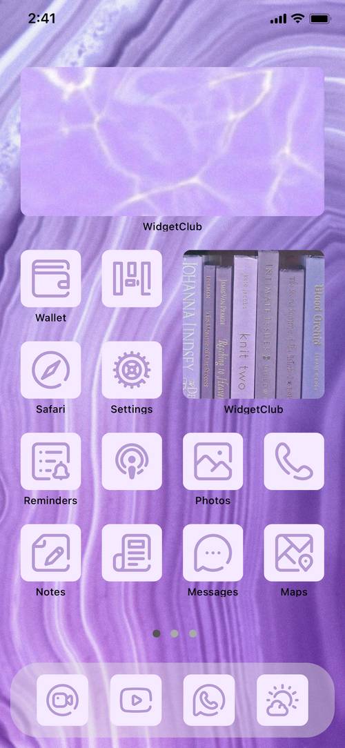 Фиолетовый Идеи домашнего экрана