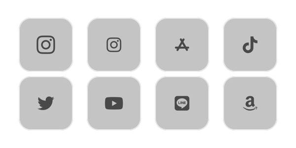 灰色App Icon Pack[5GeSR1xD6YSozN3U4ZO9]