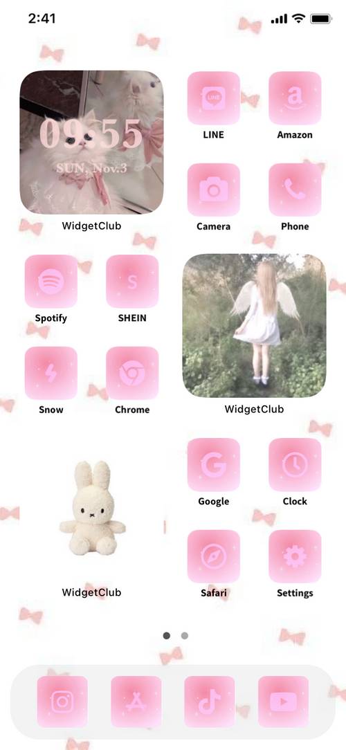 ウィジェットから自分でやってみてね💗 Home Screen ideas[gNF0BqTn13k9ocTUzNGp]